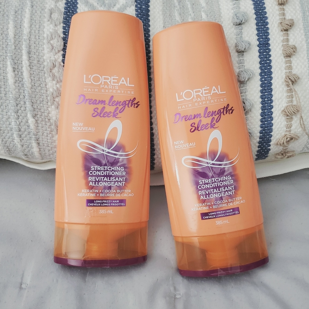 2x Loreal Paris Dream Lengths Sleek Conditioner